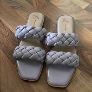 Time and Tru Lavender Braided Sandal, Size 8, New without tag